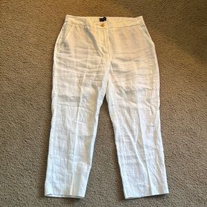 Talbots Cream Linen Chinos